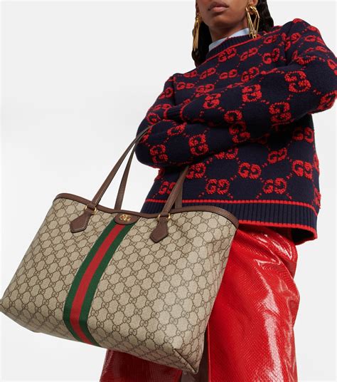 gucci gg fabric tote|gucci ophidia gg.